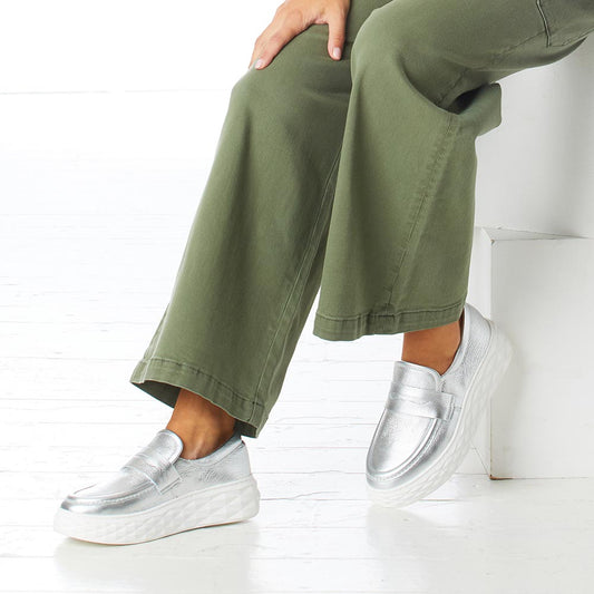 Prince: Silver Leather Shoes Sole Bliss