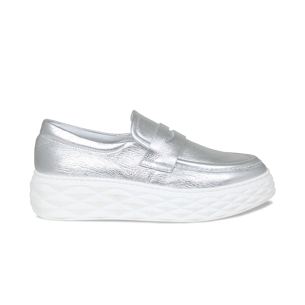 Prince: Silver Leather Shoes Sole Bliss