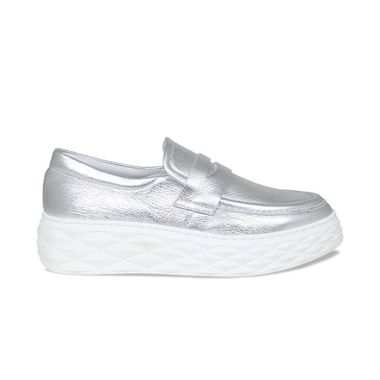 Prince: Silver Leather Shoes Sole Bliss