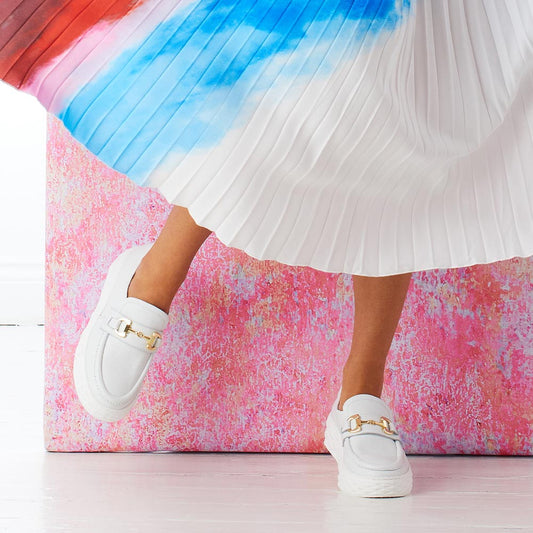 Prince: White Leather Shoes Sole Bliss
