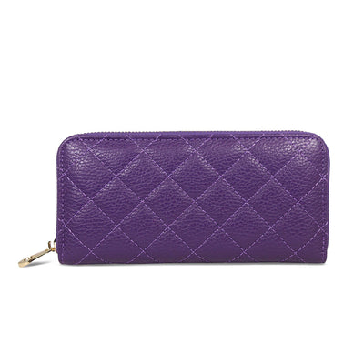 Monaco: Purple Leather Bags Sole Bliss