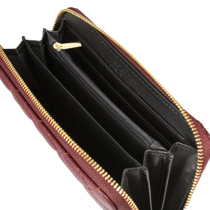 Monaco: Bordeau Leather Bags Sole Bliss