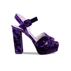 Remy: Luxe Purple Velvet Shoes Sole Bliss