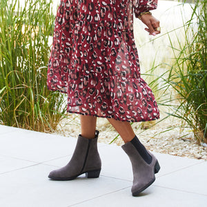 Rider: Grey Suede Boots Sole Bliss