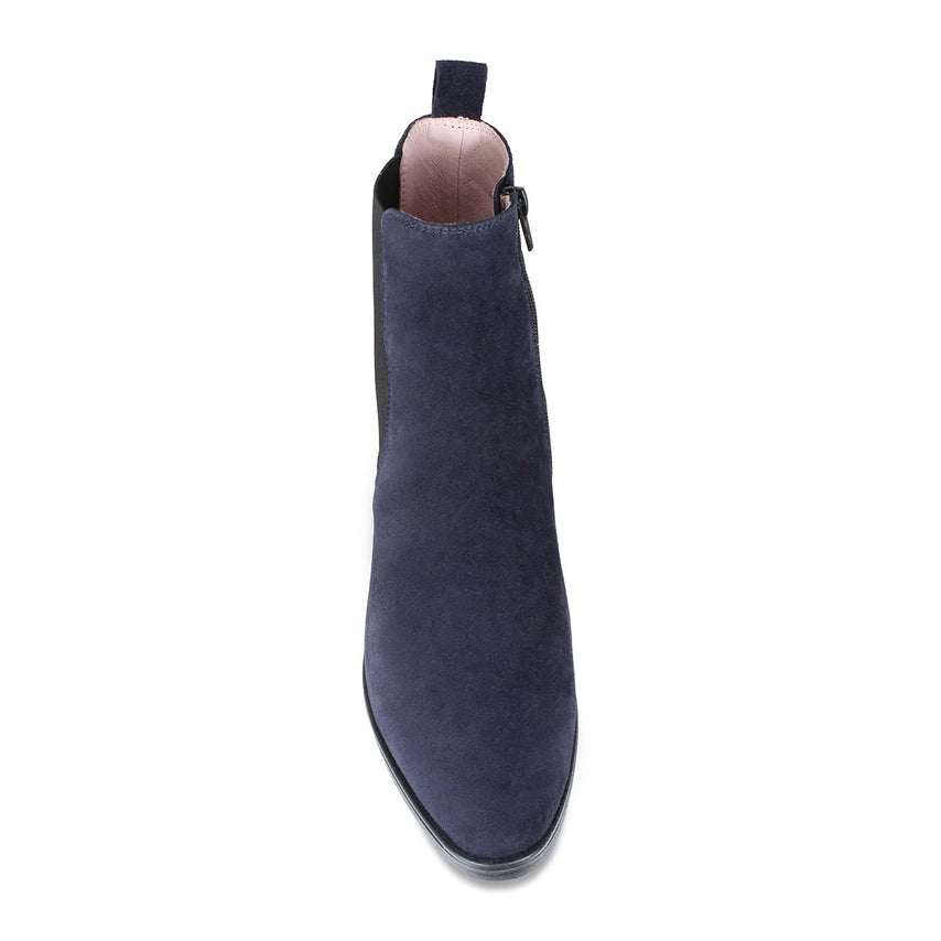 Rider: Navy Suede Boots Sole Bliss