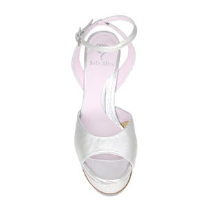 Riviera: Silver Leather Shoes Sole Bliss