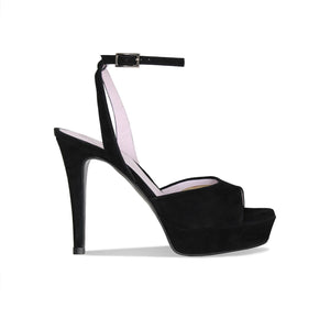 Riviera: Black Suede Shoes Sole Bliss