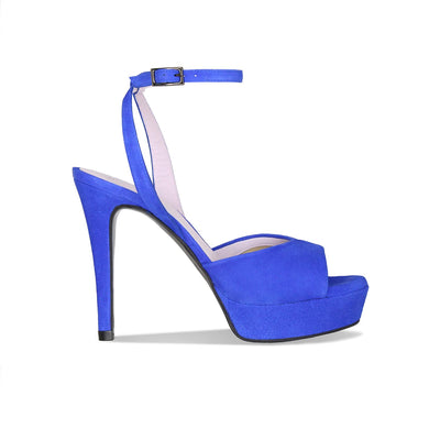 Riviera: Royal Blue Suede Shoes Sole Bliss