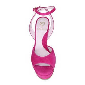 Riviera: Fuchsia Suede Shoes Sole Bliss