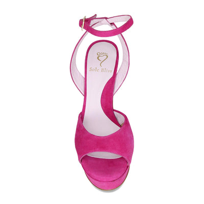Riviera: Fuchsia Suede Shoes Sole Bliss