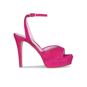Riviera: Fuchsia Suede Shoes Sole Bliss