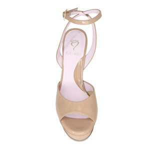 Riviera: Nude Patent Leather Shoes Sole Bliss
