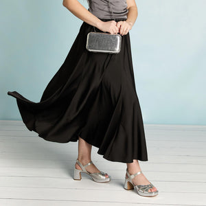 Roberta: Silver Suede & Snake Shoes Sole Bliss