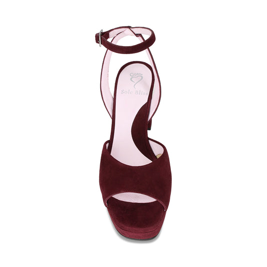 Roma: Plum Suede Shoes Sole Bliss