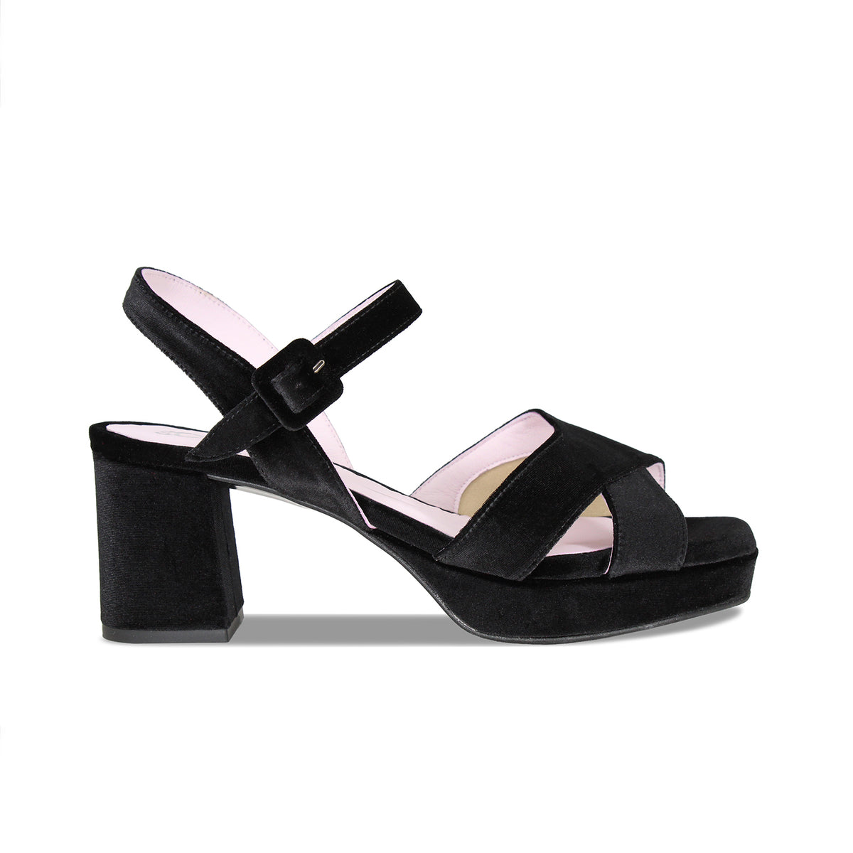 Ronnie: Black Velvet Shoes Sole Bliss