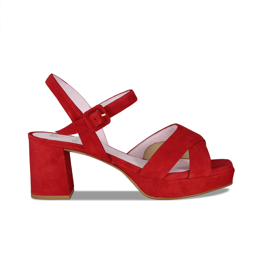 Ronnie: Red Suede Shoes Sole Bliss