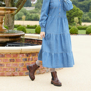 Roxy: Chestnut Leather Boots Sole Bliss