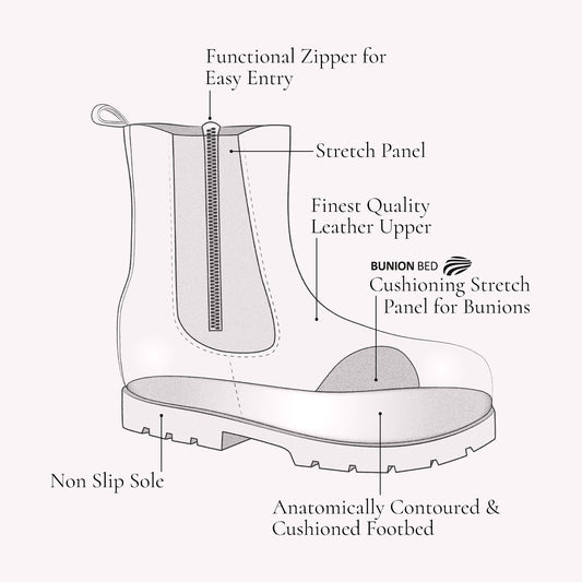 Eleanor: Black Leather Boots Sole Bliss