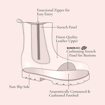 Roxy: Ivory Leather Boots Sole Bliss