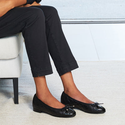 PRE ORDER - Royal: Black Leather & Patent Shoes Sole Bliss