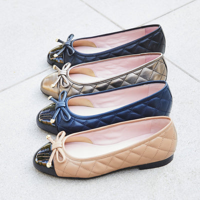 Royal: Navy Leather & Patent Shoes Sole Bliss