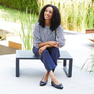 Royal: Navy Leather & Patent Shoes Sole Bliss