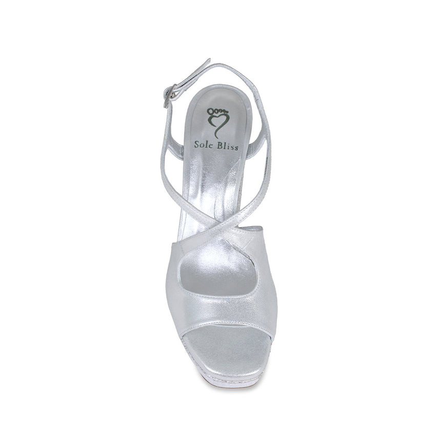 Royalty: Silver Suede & Glitter Shoes Sole Bliss
