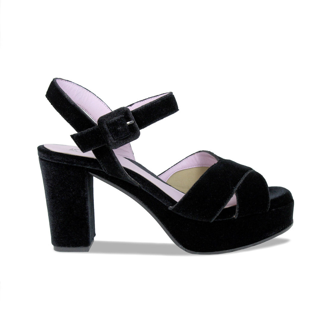 Ruby: Luxe Black Velvet Shoes Sole Bliss