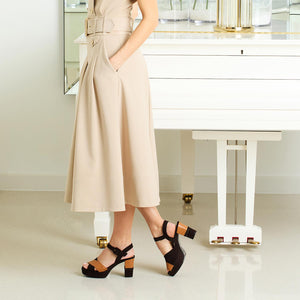 Ruby: Brown Suede & Tan Leather Shoes Sole Bliss