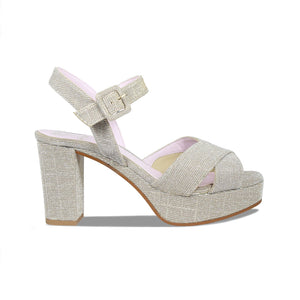 Ruby: Taupe Glitter Shoes Sole Bliss