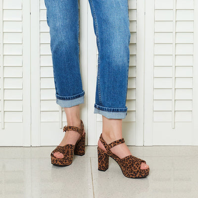 Ruby: Luxe Leopard Suede Shoes Sole Bliss