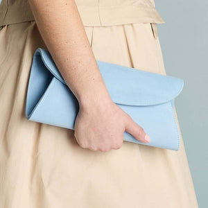 Jenna: Pastel Blue Suede Bags Sole Bliss Pastel Blue Suede