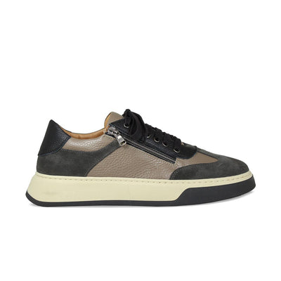 MEN'S Samson: Grey, Taupe & Black Leather