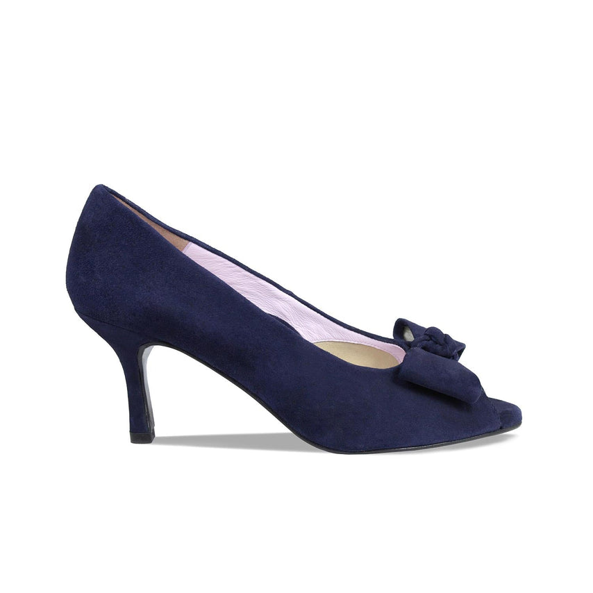 Shelby: Navy Suede Shoes Sole Bliss