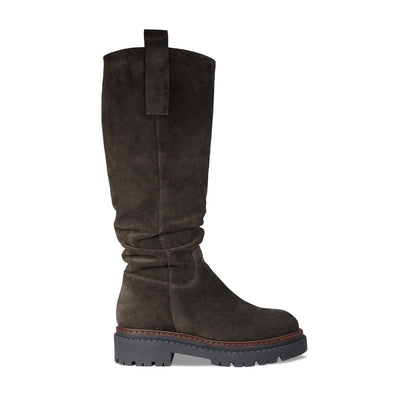 Sloane: Chocolate Brown Suede Boots Sole Bliss