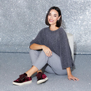 Sprint: Luxe Berry Velvet Shoes Sole Bliss