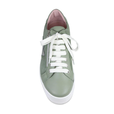 Star: Sage Green Leather & Suede