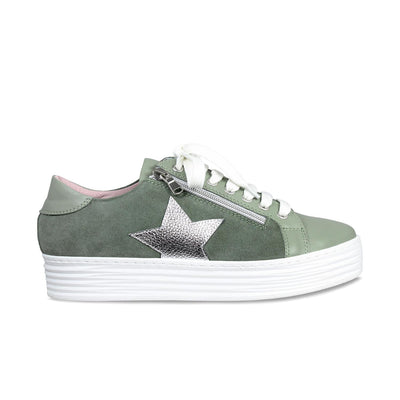 Star: Sage Green Leather & Suede