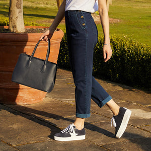 Star: Navy Suede Shoes Sole Bliss