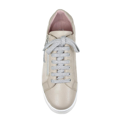 Star: Pale Taupe Leather & Suede
