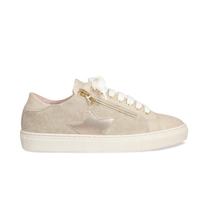 Starlight: Pale Taupe Leather & Suede Shoes Sole Bliss