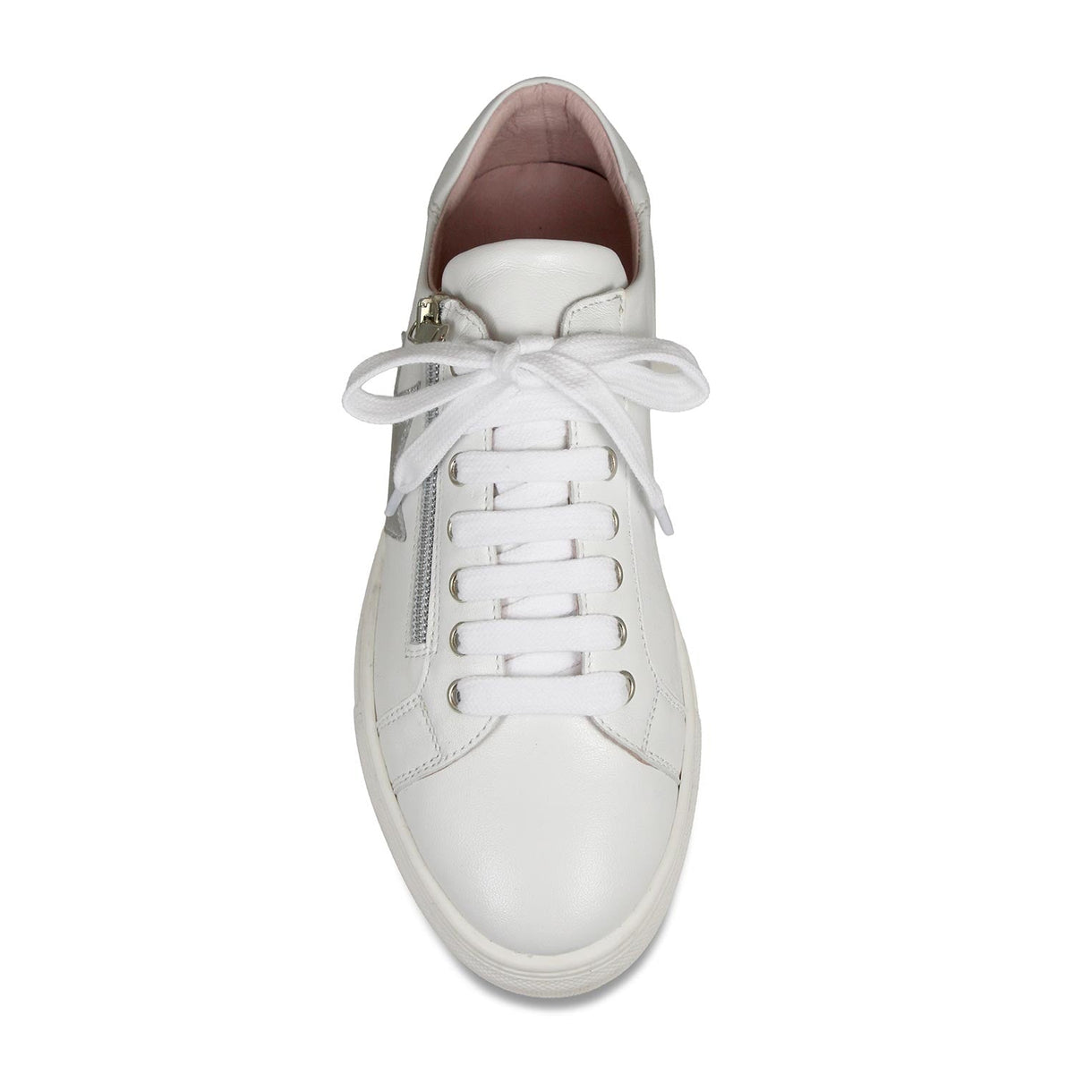 Starlight: White Leather & Silver Shoes Sole Bliss