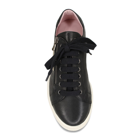 Starlight: Black Leather & Metallic Shoes Sole Bliss