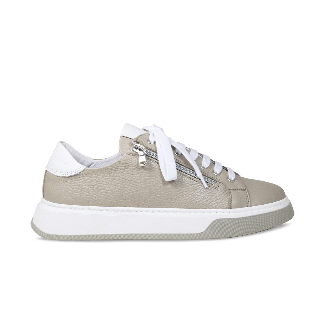 MEN'S Statement: Taupe Leather Shoes Sole Bliss
