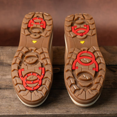 Summit: Caramel Leather & Shearling Shoes Sole Bliss