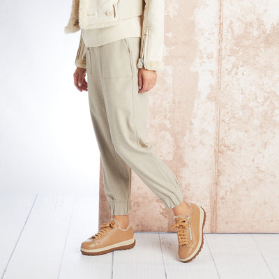 Summit: Caramel Leather & Shearling Shoes Sole Bliss