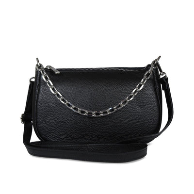 Swing: Black Leather & Silver
