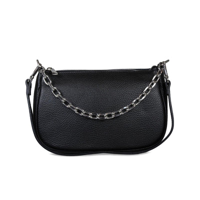 Swing: Black Leather & Silver