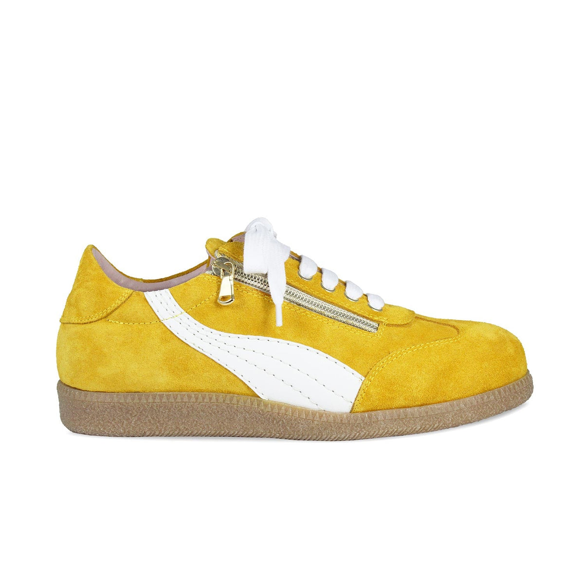 Swirl Sunflower Suede