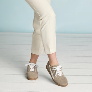 Swirl: Taupe Suede Shoes Sole Bliss